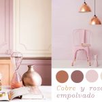 Decoración de hogar en color cobre.