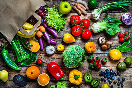 El consumo de frutas y verduras