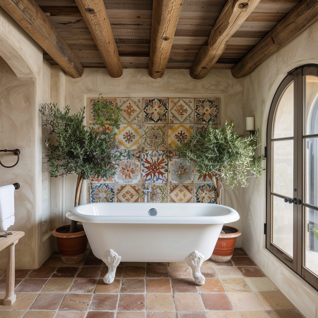 Baños mediterráneos: luz, calma y textura