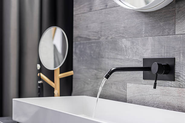 grifería negro mate para baño