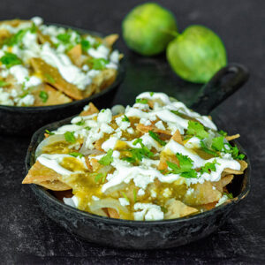 chilaquiles con crema