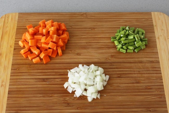 tamaños de vegetales